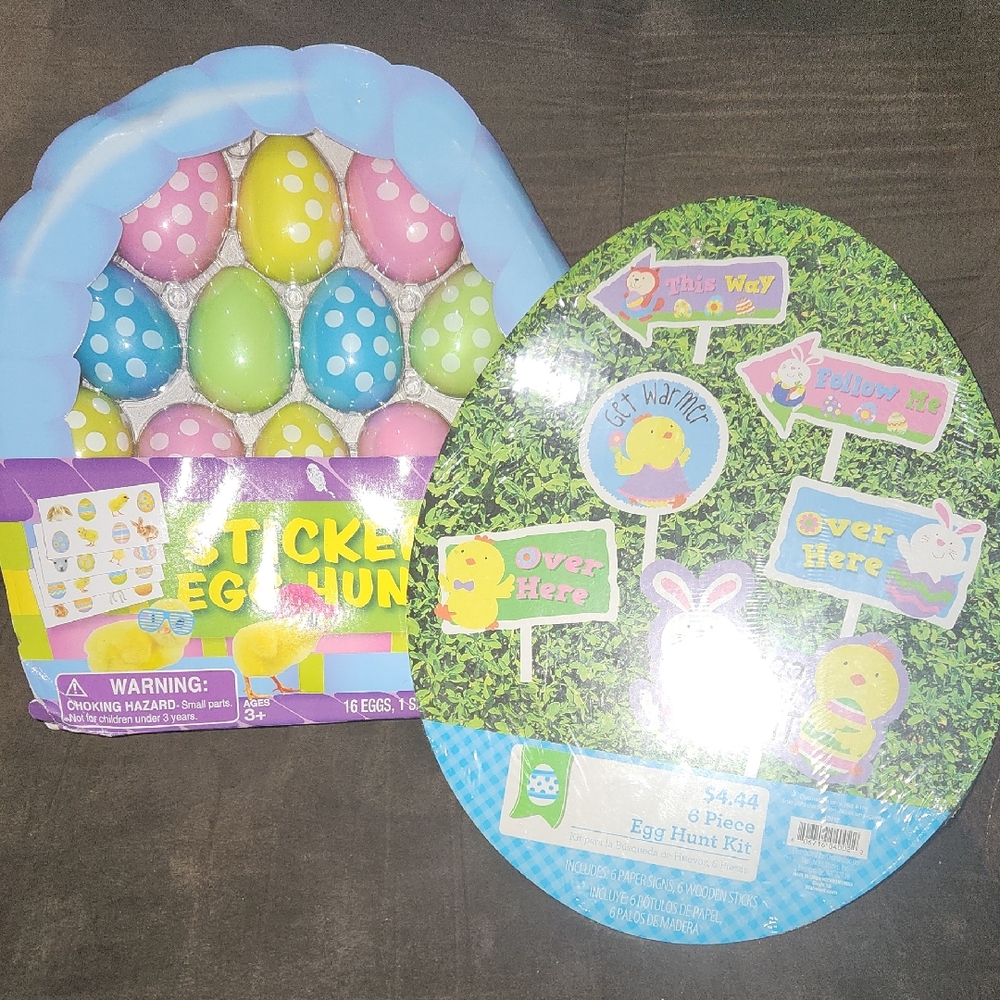 Easter Egg Hunt Kit with Colorful Eggs